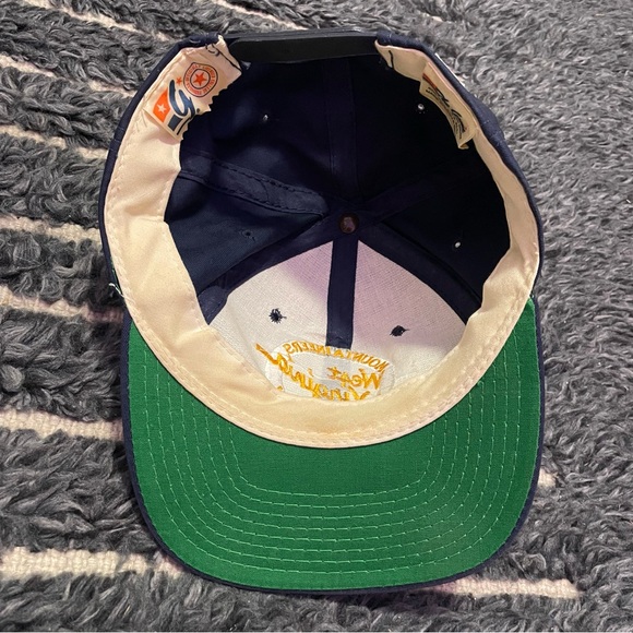 Vintage 80’s 90’s West Virginia Mountaineers Blue Snap Back Hat WVU Cap - Picture 5 of 7